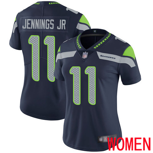 Seattle Seahawks Limited Navy Blue Women Gary Jennings Jr. Home Jersey NFL Football 11 Vapor Untouchable